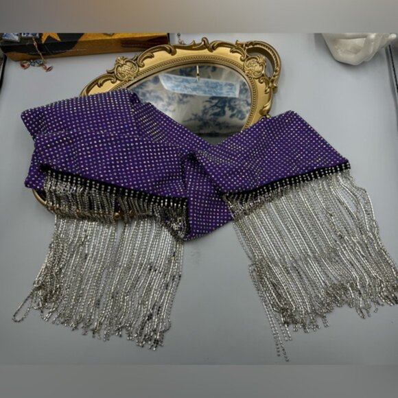 🆕 BRONX & BANCO 🧿 NWOT Starlight Rhinestone Embellished Mini Dress, Sz L US 8 - Picture 16 of 16